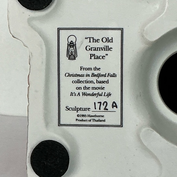 Vintage The Old Granville Place House Light Up Porcelain Village Limited Edition - Picture 3 of 16